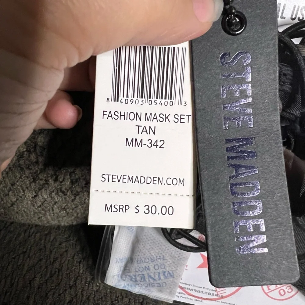 New Steve Madden Washable Face Coverings Pack